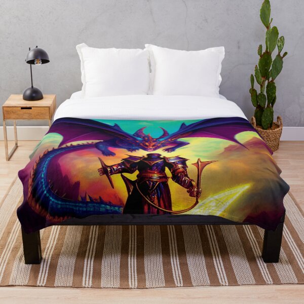 Item preview, a painting of a dragon with a sword designed and sold by DesignAtYO.