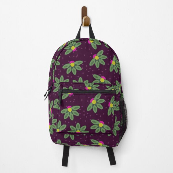 Item preview, Sweet green flowers on a deep burgundy background designed and sold by anjou.