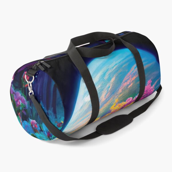 Item preview, a painting of a space station with flowers in the foreground designed and sold by DesignAtYO.