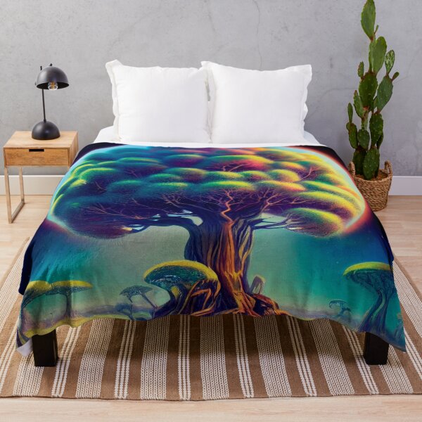 Item preview, a painting of a tree in the middle of a field designed and sold by DesignAtYO.