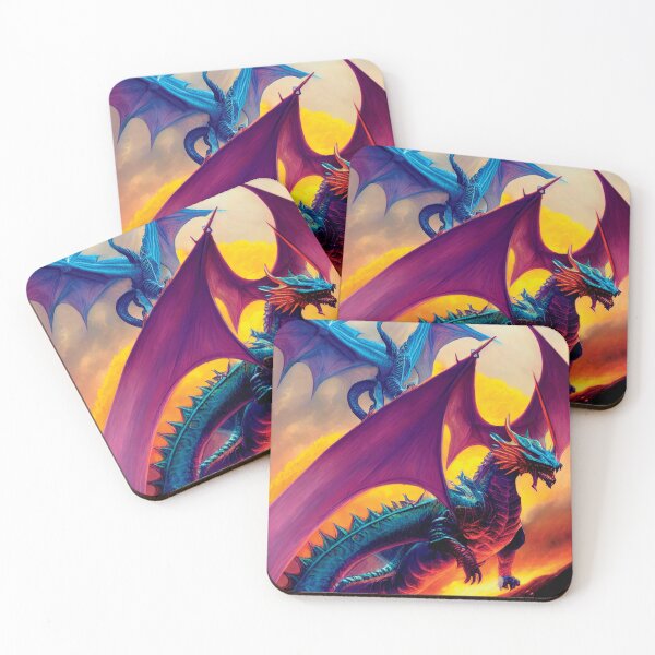 Item preview, a painting of a dragon and a demon designed and sold by DesignAtYO.