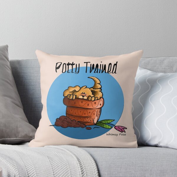 Item preview, potty trained puppy designed and sold by Whimsy Pose Illustrations.