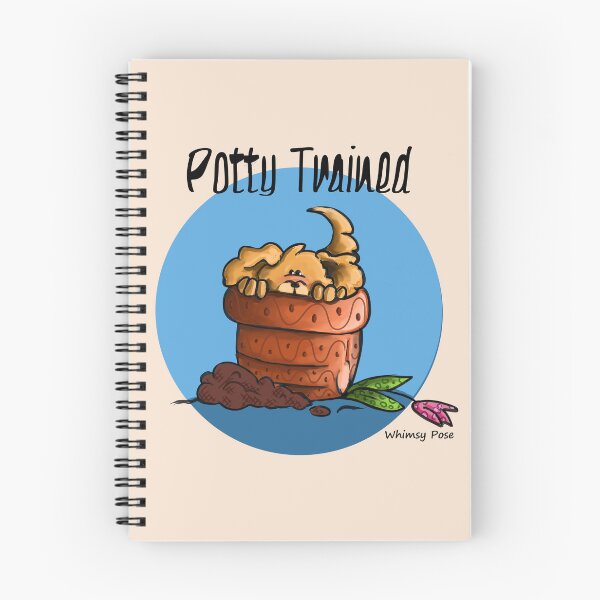 Item preview, potty trained puppy designed and sold by Whimsy Pose Illustrations.