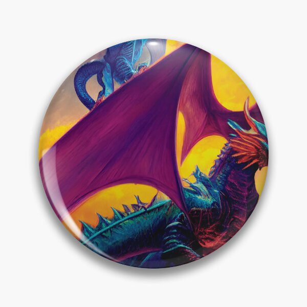 Artikelvorschau, a painting of a dragon and a demon entworfen und verkauft von DesignAtYO.