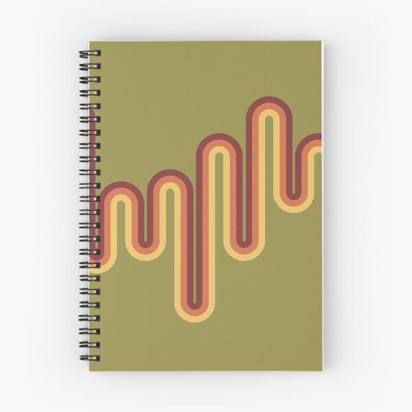Item preview, Retro 70s Aesthetic Supergraphic Stripes in Red Yellow and Green designed and sold by MadfishDesigns.