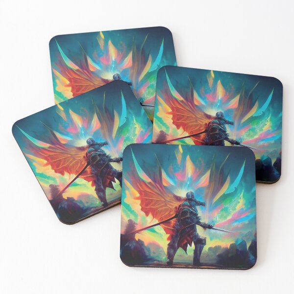 Item preview, a painting of a knight holding a sword designed and sold by DesignAtYO.