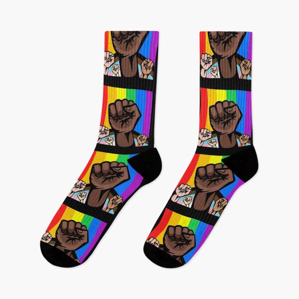Item preview, Progress Pride Solidarity Fists designed and sold by everything4eva.