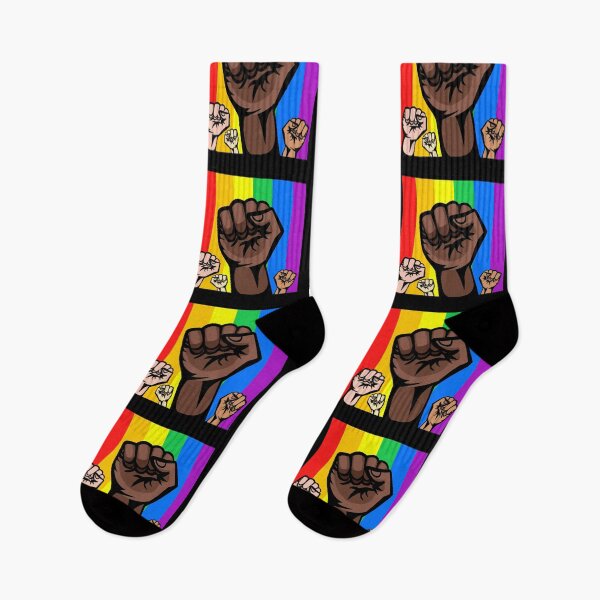 Item preview, Rainbow Pride Solidarity Fists designed and sold by everything4eva.