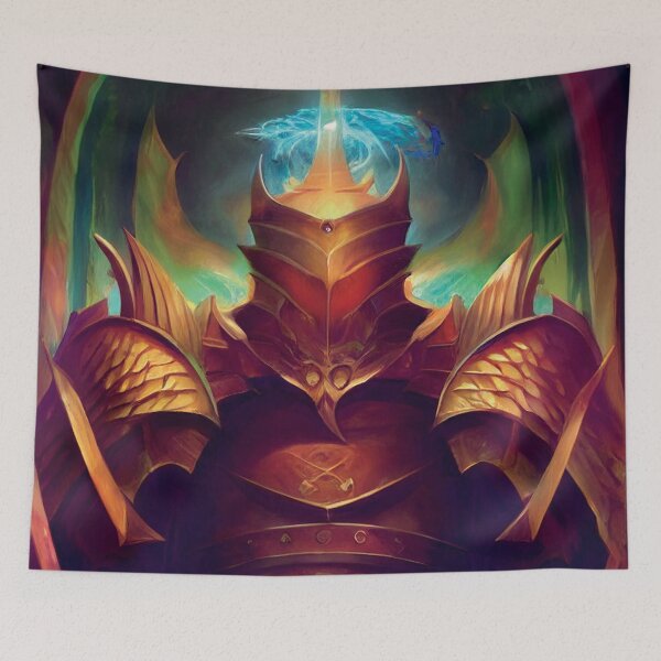 Item preview, a digital painting of a man in armor designed and sold by DesignAtYO.