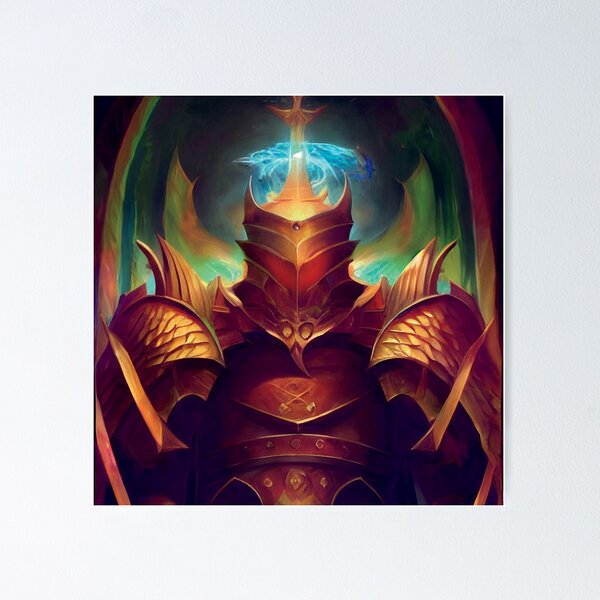 Item preview, a digital painting of a man in armor designed and sold by DesignAtYO.