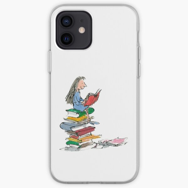 matilda roald dahl watercolour illustration iPhone Soft Case