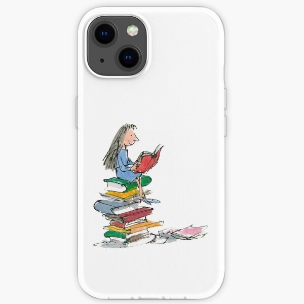 matilda roald dahl watercolour illustration iPhone Soft Case