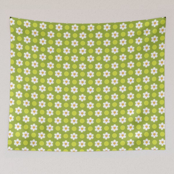 Item preview, White narcissus with dots designed and sold by anjou.