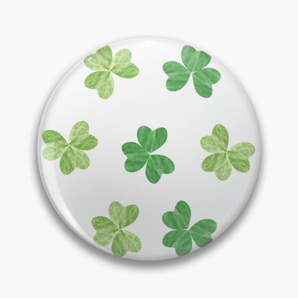 Item preview, Shamrocks on white designed and sold by Anne-Leue.