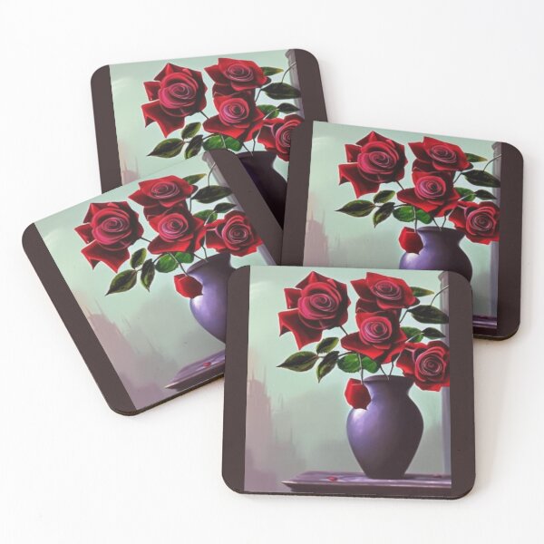 Item preview, Vintage Red Roses designed and sold by WallArtForME.
