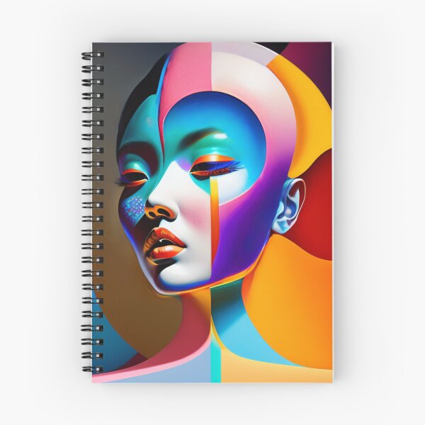 Item preview, Abstract portrait of a beautiful woman face, head and shoulders, kandinsky, picasso designed and sold by Willem Horinga.