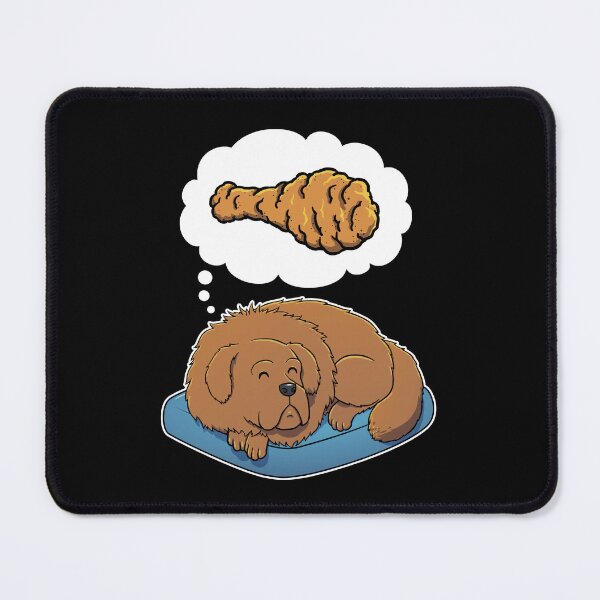 Item preview, Tibetan Mastiff dreaming about Fried Chicken designed and sold by DoggieDelights.