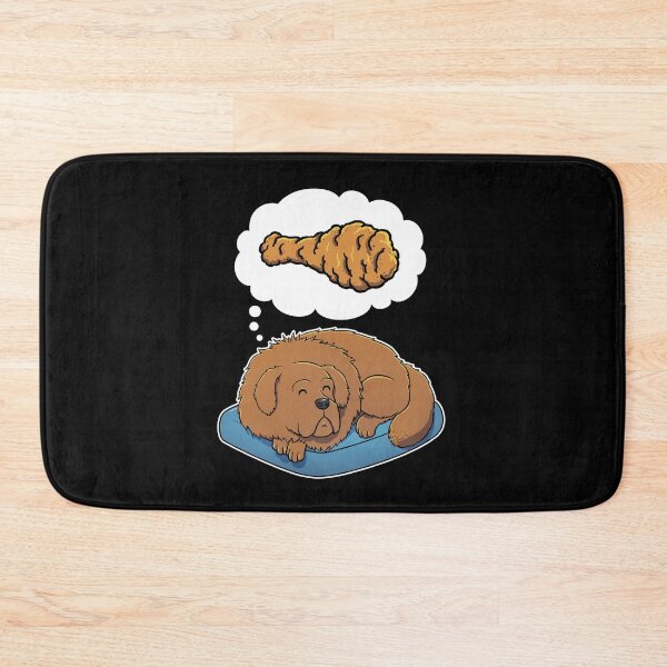 Item preview, Tibetan Mastiff dreaming about Fried Chicken designed and sold by DoggieDelights.