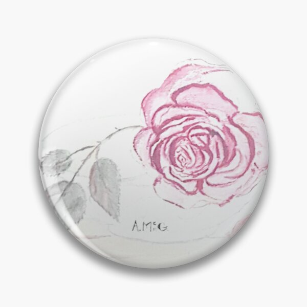 Item preview, watercolour rose designed and sold by Bethan Rose Studio.