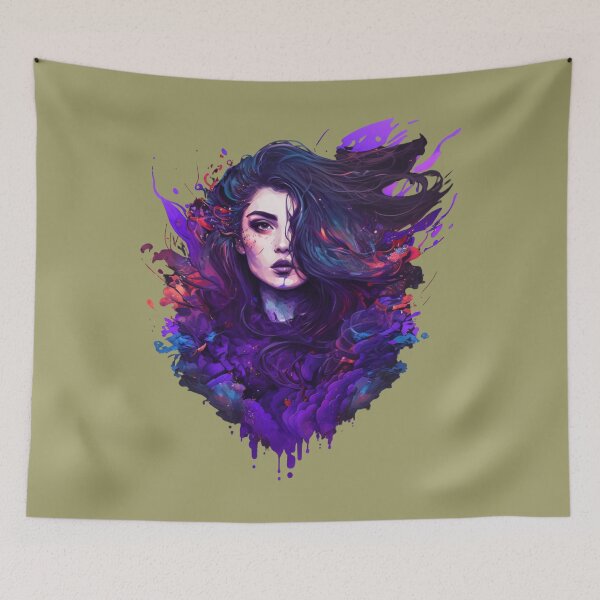 Item preview, Magical Purple Crystal Witch Enchanted Illustration designed and sold by Shanetz.