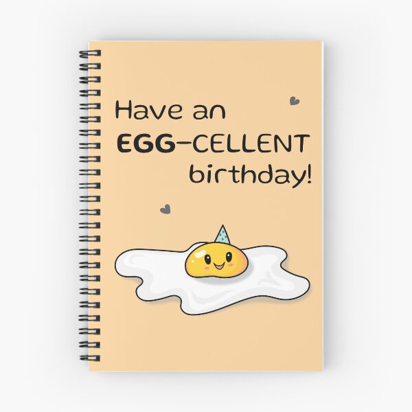 Item preview, Have an egg-cellent birthday funny punny greeting designed and sold by HajnalkArt.
