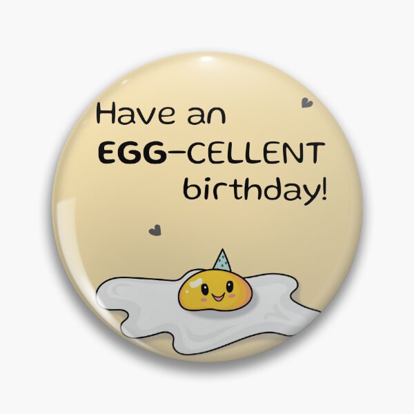 Item preview, Have an egg-cellent birthday funny punny greeting designed and sold by HajnalkArt.