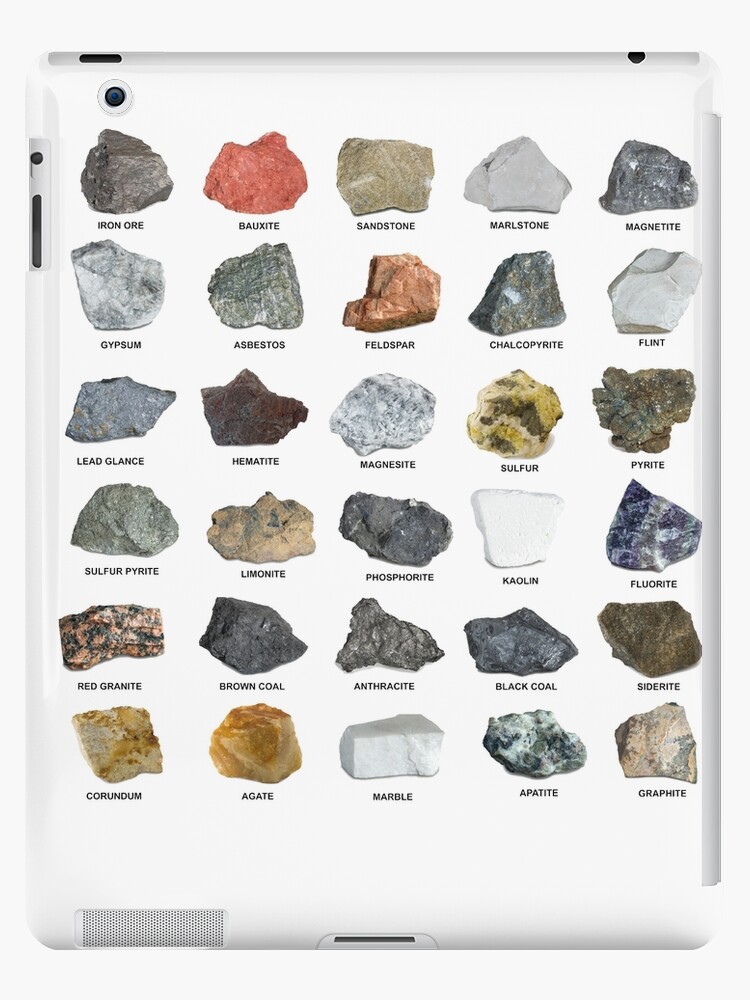 Rocks And Minerals Chart