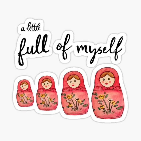 Such a Doll - Russian Doll Watercolor Sticker