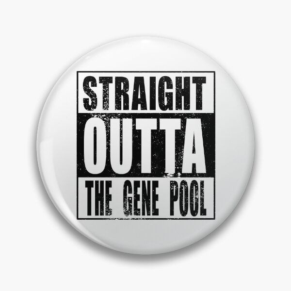 Item preview, Straight Outta The Gene Pool (black) designed and sold by SolidEarthArt.
