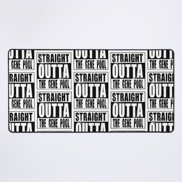 Item preview, Straight Outta The Gene Pool (black) designed and sold by SolidEarthArt.