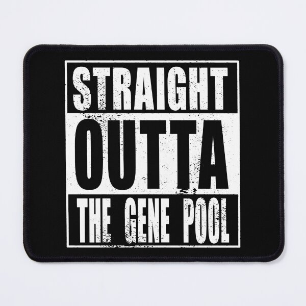 Item preview, Straight Outta The Gene Pool (white) designed and sold by SolidEarthArt.