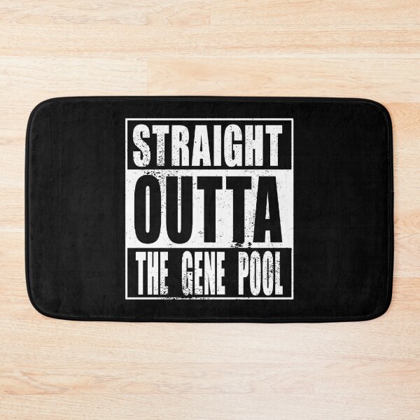 Item preview, Straight Outta The Gene Pool (white) designed and sold by SolidEarthArt.