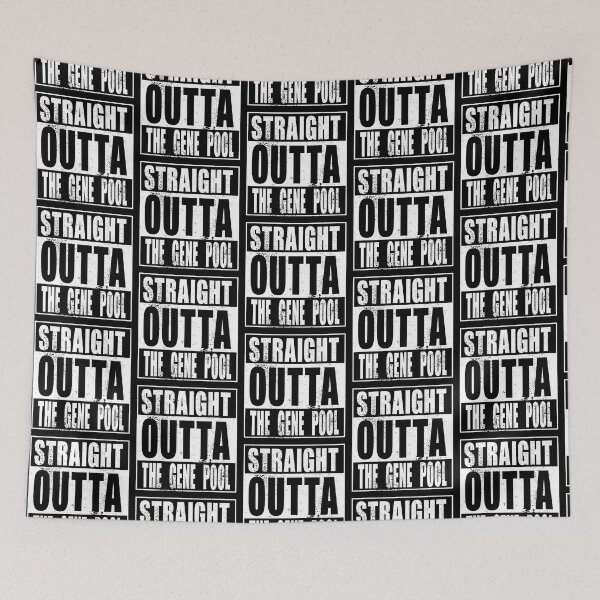 Item preview, Straight Outta The Gene Pool (white) designed and sold by SolidEarthArt.