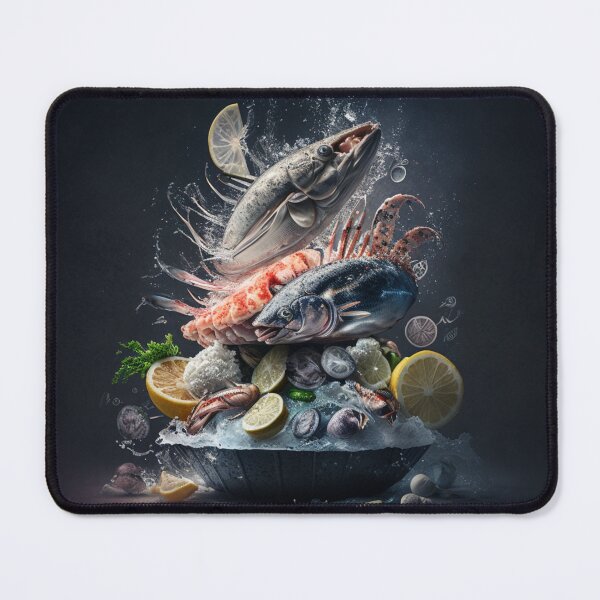 Item preview, Sinfonía de mariscos: un arte abstracto de la cocina cambiante designed and sold by DaniFantasy.