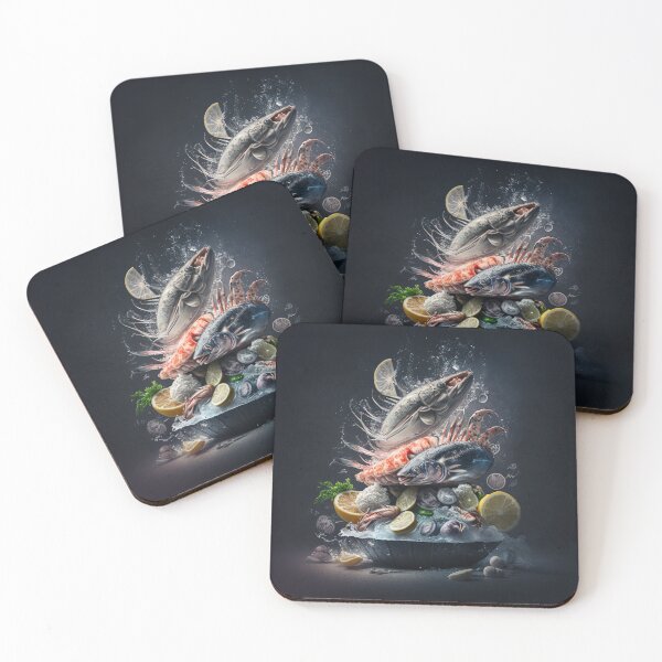 Item preview, Seafood Symphony: An Abstract Art of Moody Cooking designed and sold by DaniFantasy.