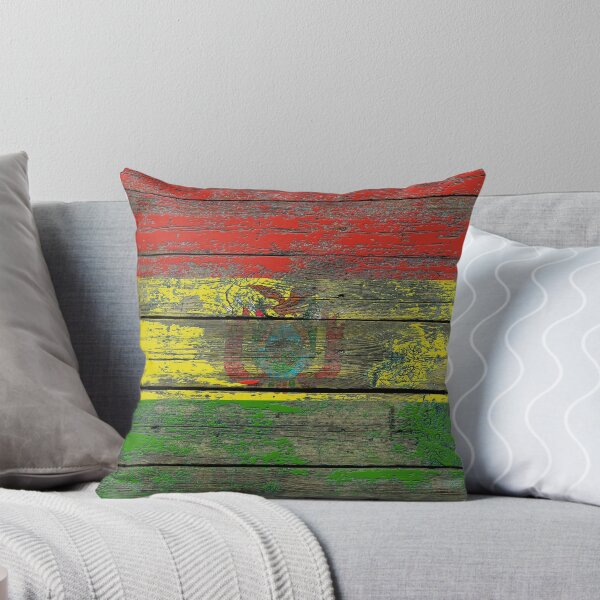 Item preview, Flag of Bolivia on Rough Wood Boards Effect designed and sold by JeffBartels.