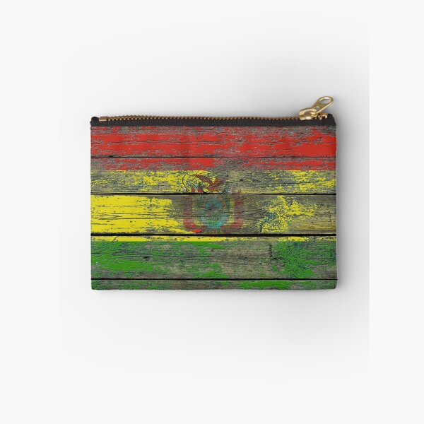 Item preview, Flag of Bolivia on Rough Wood Boards Effect designed and sold by JeffBartels.