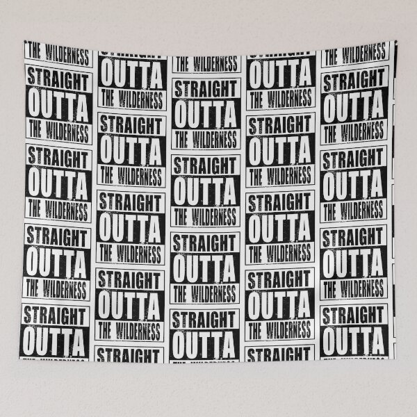 Item preview, Straight Outta The Wilderness (black) designed and sold by SolidEarthArt.