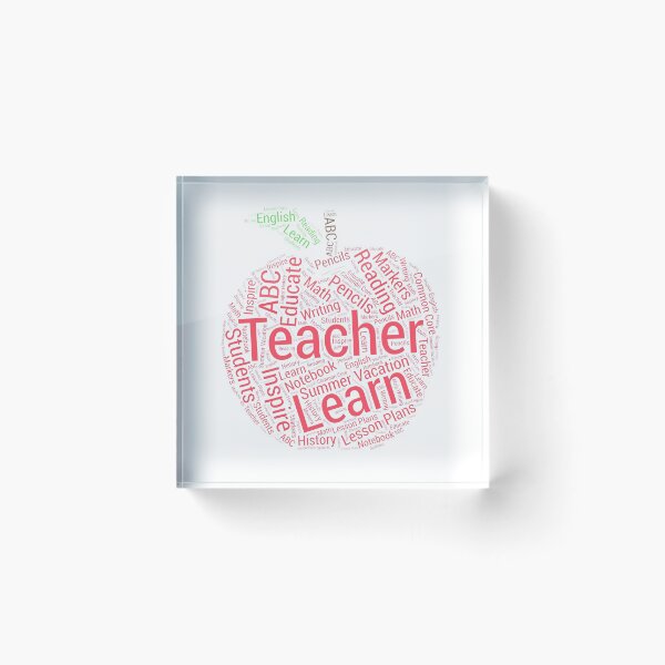 Item preview, Apple Typography Art For Teachers designed and sold by customshirtgirl.