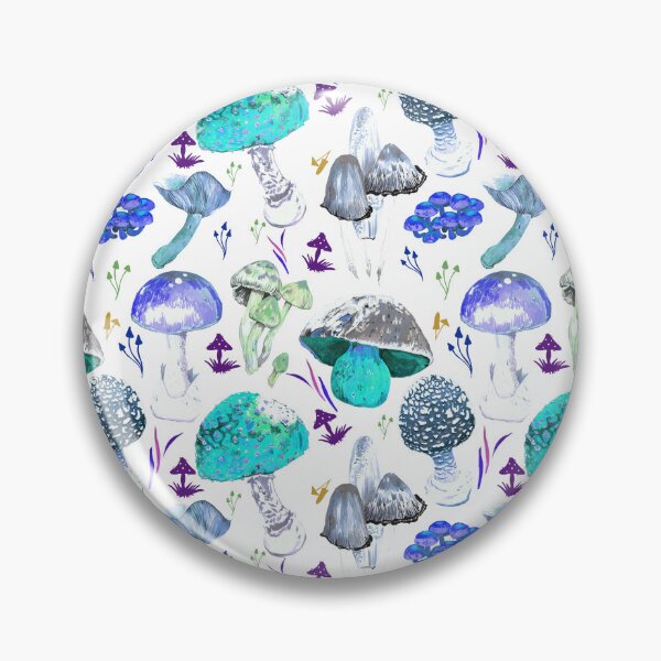 Item preview, Poisonous Mushies blue designed and sold by Phoebekirk.
