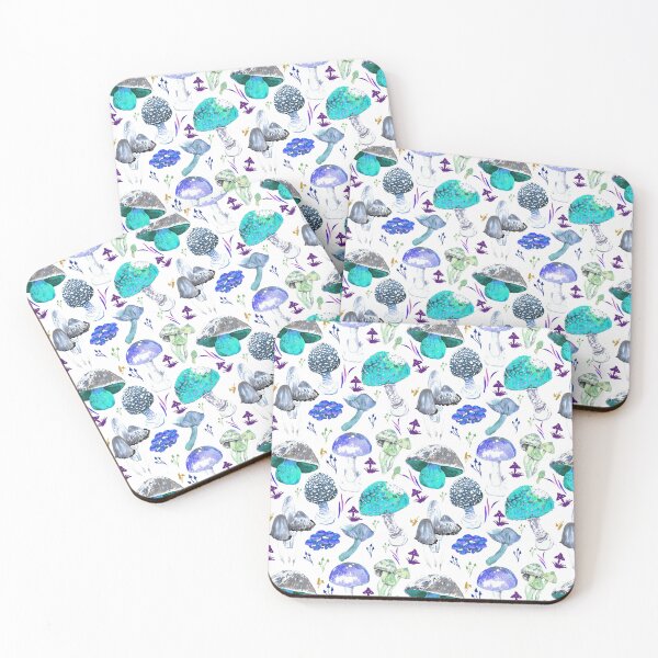 Item preview, Poisonous Mushies blue designed and sold by Phoebekirk.
