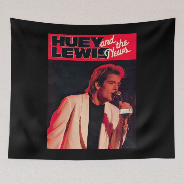 Item preview, 1985 Robus Books Huey Lewis News Gift Fan designed and sold by Jodlones.