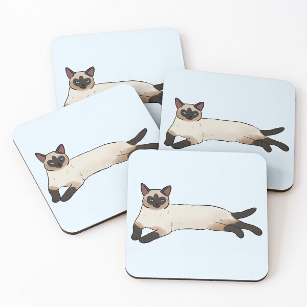 Item preview, Siamese cat cute illustration designed and sold by Yarafantasyart.
