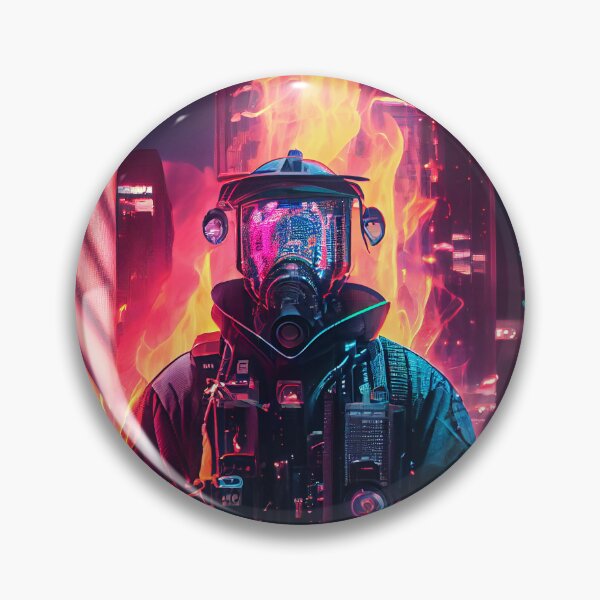 Artikelvorschau, Cyberpunk Firefighter Burning Man entworfen und verkauft von Chrizz1990.