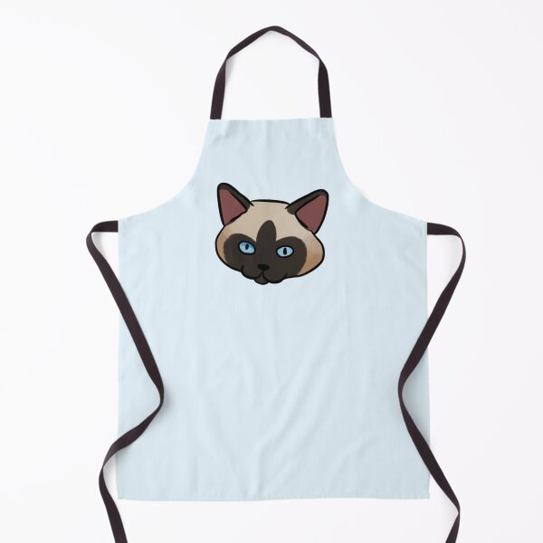 Item preview, Siamese cat face cute illustration designed and sold by Yarafantasyart.