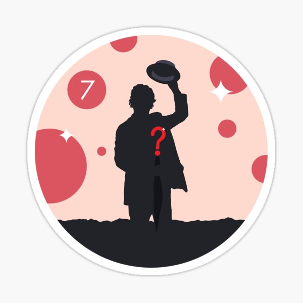 Item preview, Silhouette Seventh Doctor Sylvester McCoy designed and sold by Blue Box Artworks.