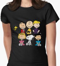 Charlie Brown, Snoopy and Peanuts Gang Women's Fitted T-Shirt
