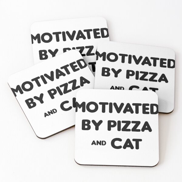 Item preview, Motivated by Pizza & Cat - Funny designed and sold by CheeseBlueprint.