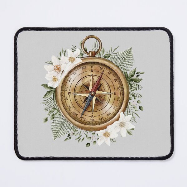 Item preview, Watercolor Floral Compass designed and sold by Nature Hues.