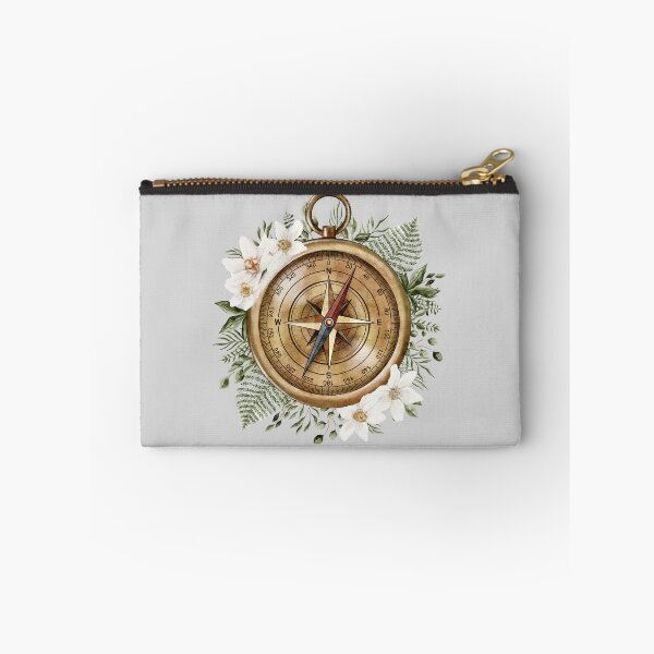 Item preview, Watercolor Floral Compass designed and sold by Nature Hues.